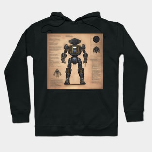 Mech Tech Series #1 - AI Generated Concept Character - Hoodie